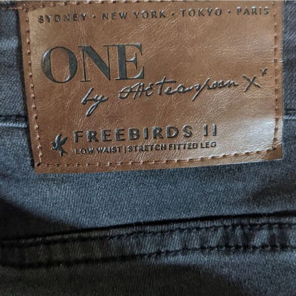 ONE Teaspoon | Tie Side Freebirds II in Black Paris - Picture 8 of 12